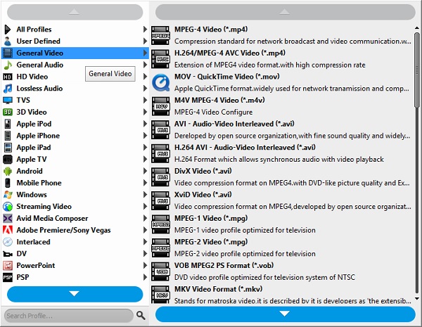 m2ts software output format