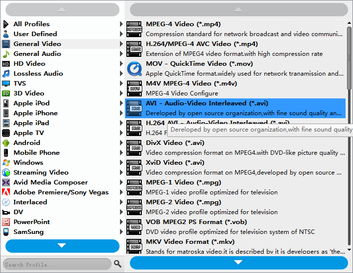 convert avi to dv for mac