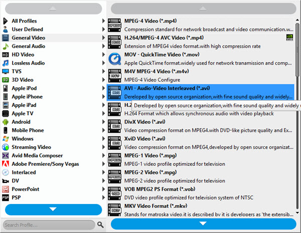 convert mxf to avi, mp4, flv, mov, mpg, wmv, swf, 3gp, mkv