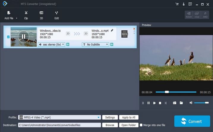 mts video files converter